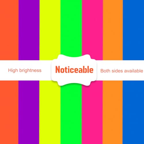 Poster Board 22x28 Inches,56 Sheets Neon Paper 7 Color Fluorescent Paper Bright Cardstock 250 GSM/90 lb Heavyweight Projects School Science Fair Event Displays and Business Presentations
