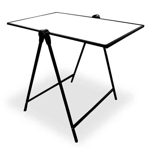 Flipside Products 24" x 36" Double-Sided Magnetic Dry Erase Swivel Adjustable Easel, Liftable, Whiteboard, Marquee, Store Sign, Sale Display, Flipchart Hooks, Marker Tray, Black Frame