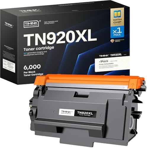TN920XL TN920 Toner Cartridge HL-L6210DW Compatible for Brother TN-920XL TN-920 High Yield to Use with HL-L6210DW HL-L5210DW HL-L6210DWT HL-L5210DN HL-L5210DWT Printer with Chip