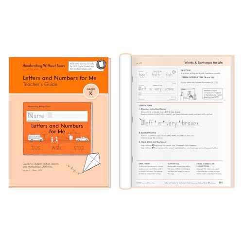 Handwriting Without Tears Kindergarten Printing Bundle, Age 3+, Pre-K+, Handwriting Without Tears, Student & Teacher Workbooks, School & Home, Language Arts, Tutoring, Tiny Pencils Included