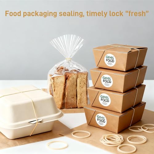 ALEWAPO 1100Pcs #16 Light Brown Rubber Bands – Bulk Office String Elastics