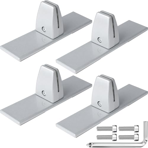 First-zgel Desktop Clamp & 4 Pack Sneeze Guard Bracket Set for Clear Acrylic Panels - DesktopClamp & 4pcs