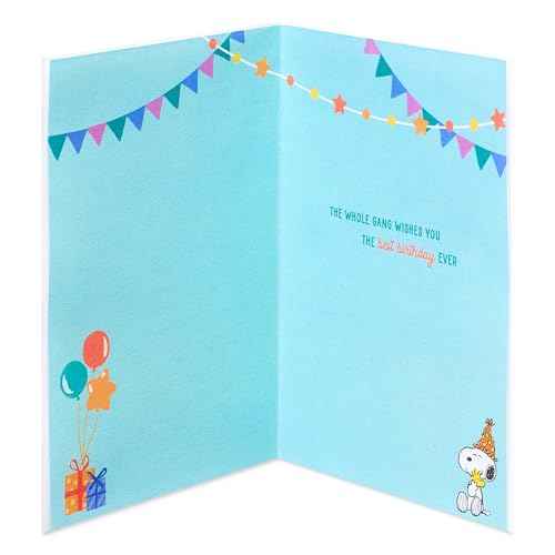 Papyrus Peanuts Birthday Card (Best Birthday Ever)