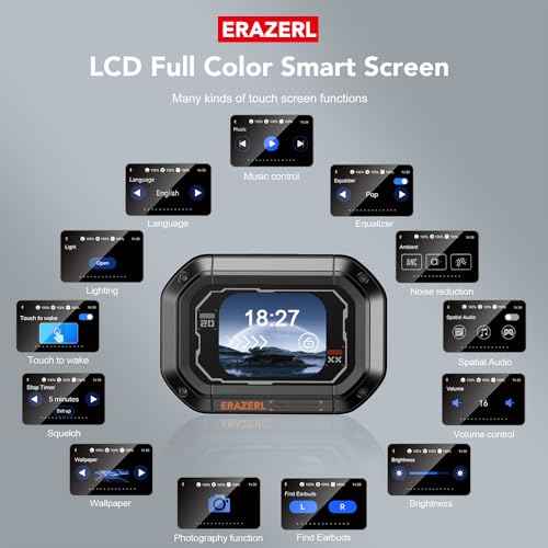 ERAZER XP6 AI Translation Earbuds Real Time, 134 Language Translator Earbuds for iPhone and Android 3-in-1 Bluetooth 5.4 Translation Headphones Translating Device for Travel Business Learning