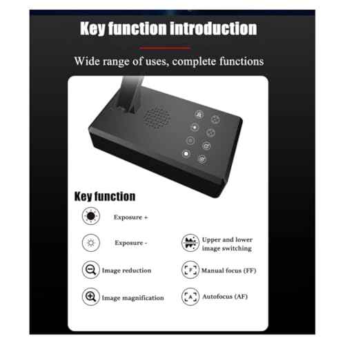 4K USB Document Camera 16MP Webcam Visualiser Image Invert Foldable for Live Demo Web Conferencing