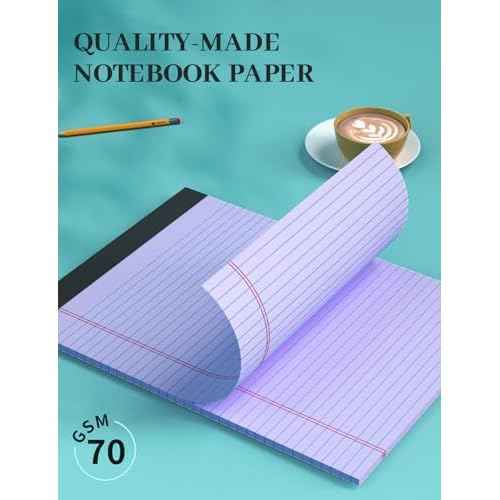 Colored Legal Pads, 3 Pack Writing Pads 8.5 x 11, Note Pads 8.5 x 11 College Ruled, Easy Tear-Off, Note Pads Lined Paper Pads 8-1/2 x 11 Notebook Paper for Office Supplies, 25 Sheets/Pad