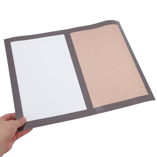 Lightweight Cork & Whiteboard Wall Panel - Half-Size Memo Board for Office & Home