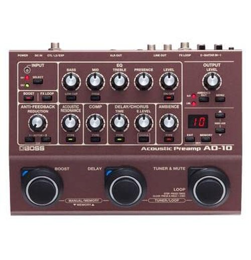 Boss AD-10 Acoustic Guitar Processor Pedal