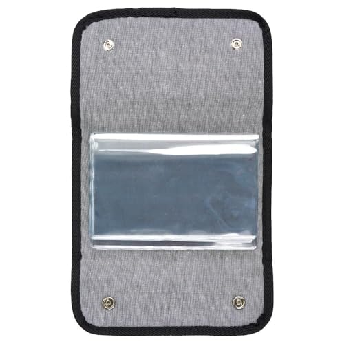 J. J. Keller Compact Vinyl Document Holder 6x8 Black - Truck & Office Organizer