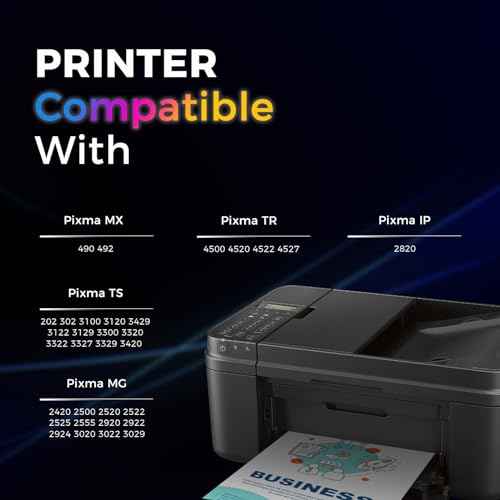 PG-243 CL-244 Replacement for Canon Ink cartridges 243 and 244 for Canon 243 Black Ink for Canon mg2522 Ink cartridges PIXMA TS3120 TS3122 MX492 MG2525 TR4520(1Black/1Tri-Color, 2PK)