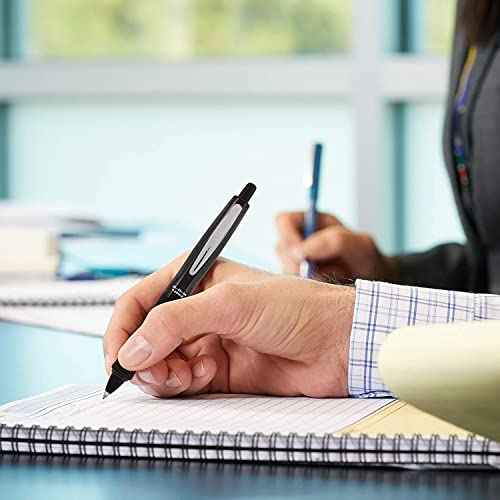 PILOT Dr. Grip FullBlack Refillable & Retractable Ballpoint Pen, Medium Point, Black Ink, 6 PACK