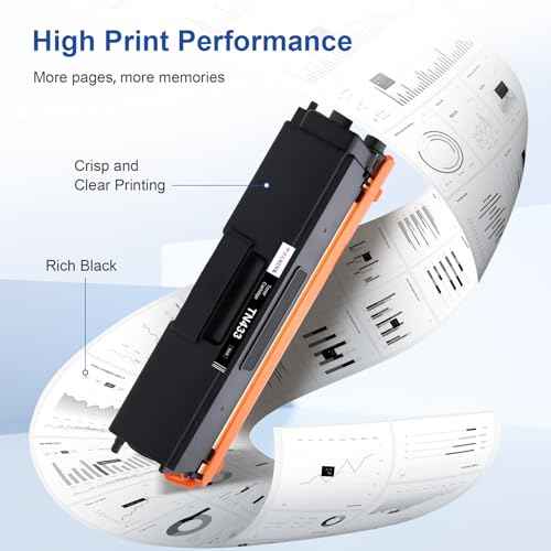 Compatible Toner Cartridge Replacement for Brother TN433BK TN433 TN431BK TN-433 for Brother MFC-L8900Cdw HL-L8360Cdw HL-L8260Cdw HL-L8360Cdwt 8900Cdw 8360Cdw Printer (2 Black)