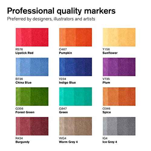 Winsor & Newton ProMarker Set, 12 Count, Tattoo Tones