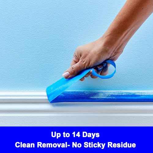 Blue Painters Tape 2 inch Wide (2 Inch x 55 Yards), Multi-Surface Masking Tape for Home Renovation, Clean Removal, No Residue, 6 Rolls