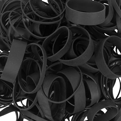 Assorted Rubber Bands 0.5lb, Black | Office & School Elastic Bands