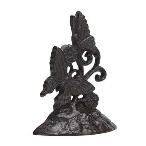 BRASSTAR Cast Iron Door Stopper Butterflies Shape Heavy Duty Door Window Holder Home Office Shop Practical Decoration TQGJPT513