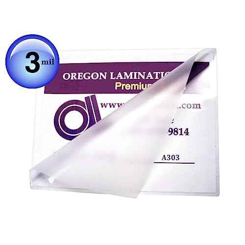 Oregon Lamination A3 Size Heat Activated Laminating Pouches 3 Mil 12-1/4¡± x 17¡± [pk of 100] 311mm x 432mm Clear