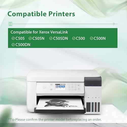 VersaLink C500 C505 Toner Cartridge Compatible for Xerox VersaLink C500 C500N C500DN C505 C505N C505DN Printer for 106R03867 Toner Cartridge 1 Pack Magenta
