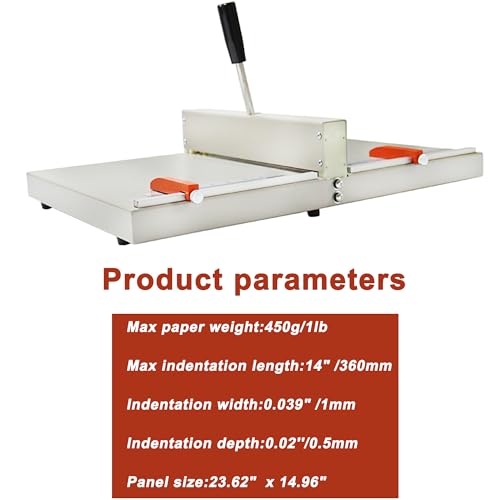 Manual Paper Creasing Machine with Adjustable Blocks for Cardstock & Photos