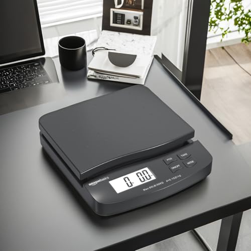 Amazon Basics Digital Postal Scale 65 lb Capacity with Tare & LCD Display