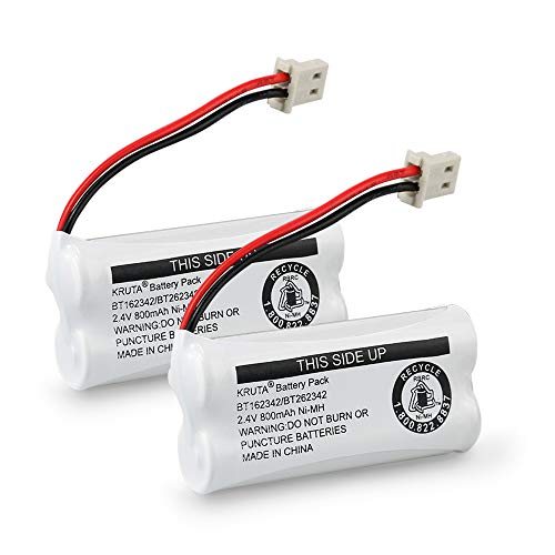 Kruta Pack of 2 AAA Cordless Phone Batteries for VTech & AT&T Models