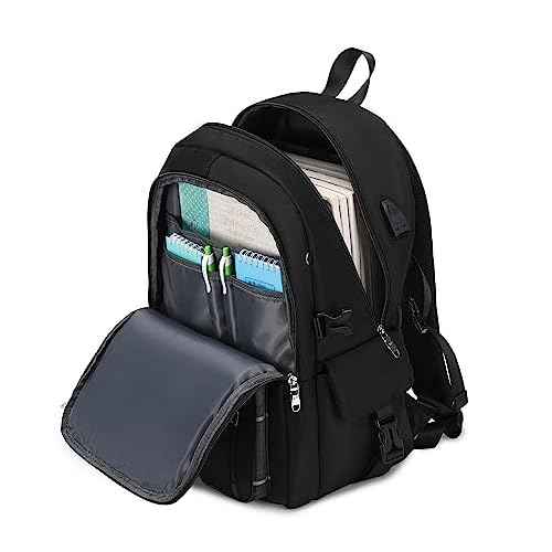 Joymoze Women Fashion Travel Backpack Set Roomy Laptop Rucksack Set Casual Daypack for Girl Black