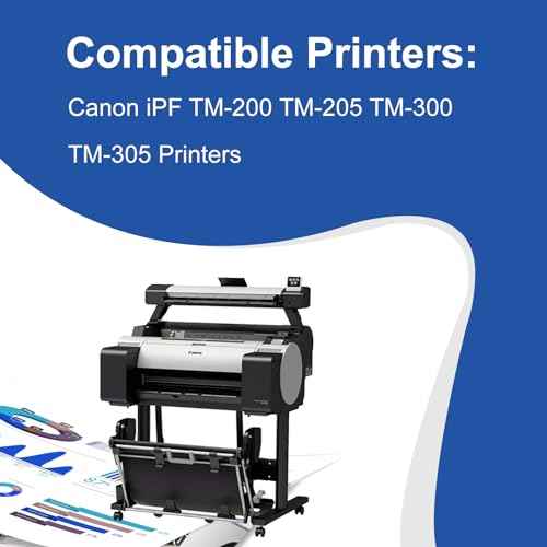 PFI-120 MBK Pigment Compatible with Canon PFI-120 Ink Cartridge Replacement for Canon imagePROGRAF IPF TM-200 TM-205 TM-300 TM-305 Printer 130ML (2 Pack Matte Black)