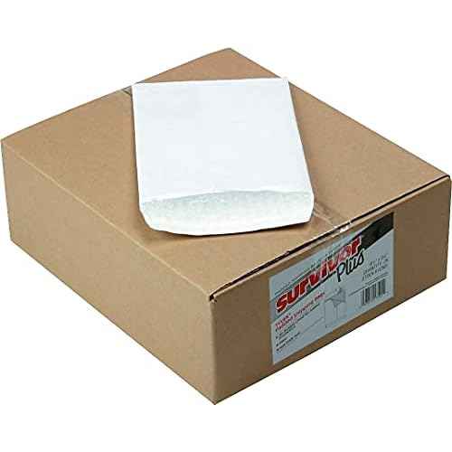 Survivor R7501 DuPont Tyvek Air Bubble Mailer, Self Seal, 6 1/2 x 9 1/2, White (Box of 25)
