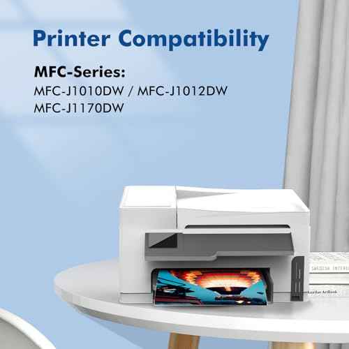 LC401 Ink Cartridges Compatible for Brother LC401 XL BK LC401XL LC 401 LC401BK High Yield to use with Brother MFC-J1010DW MFC-J1012DW MFC-J1170DW (1Black 1Cyan 1Magenta 1Yellow) 4-Pack