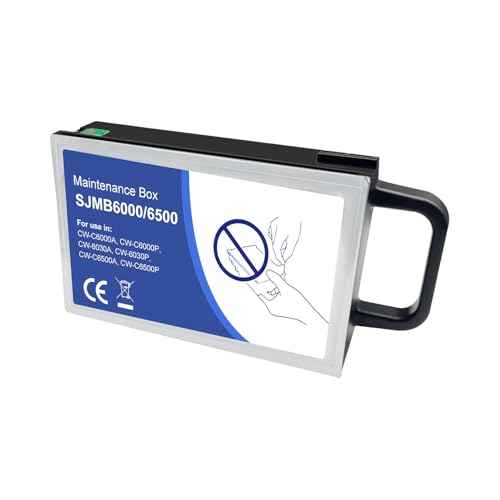 SJMB 6000 6500 Maintenance Box C33S021501 Cartridge Waste Box Compatible with ColorWorks CW-C6000A CW-C6000P CW-6030A CW-6030P CW-C6500A CW-C6500P Inkjet Lable Printer