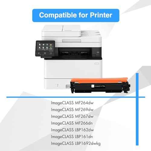 TRUE IMAGE Compatible 051H 051 Toner Cartridge Replacement for Canon 051H 051 MF267dw CRG051 CRG-051 CRG051H ImageCLASS MF264dw MF269dw LBP162dw LBP161dn MF266dn MF263dn Printer (Black 2-Pack)