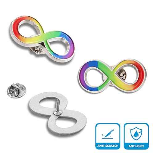 Pack of 50 Autism Infinity Symbol Lapel Pins Bulk Autistic Autism/Asperger¡¯s Spectrum Disorder ASD Support Love Cause Awareness Pins