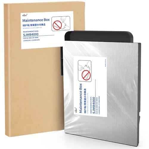 MS.R C4000U Maintenance Box SJMB4000 C33S021601 C33S021602 Replacement for cw-C4000 C4000e C4000u CW4030 Printer(1 Pack)