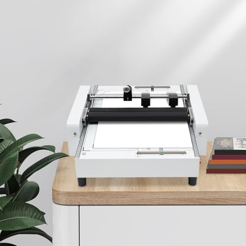 A3 Paper Folding & Binding Machine 2-in-1 Professional Booklet Maker