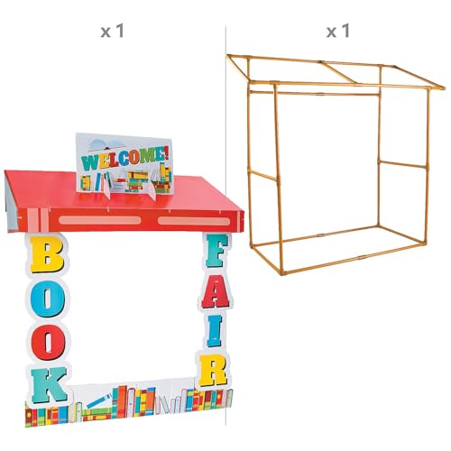 Book Fair Tabletop Hut Set with Frame - 6 Piece School Event Display