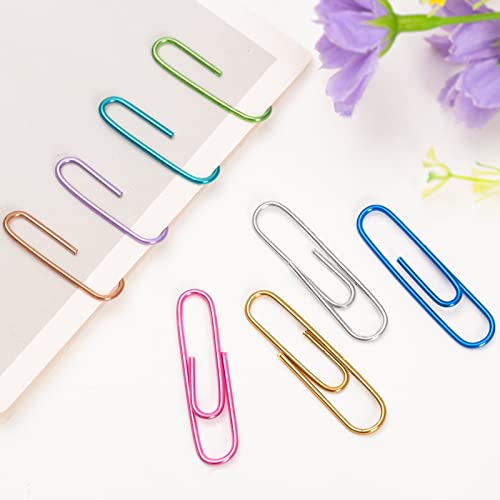 Colorful 240pcs Medium Paper Clips with Box - SOTMALTK, Color Variety