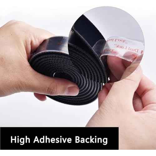 Dual Lock SJ3550 Reclosable Fastener 2''¡¿6Ft, Made of 3M Black Heavy Duty Mounting Tape Strong Adhesive with Interlocking Mushroom-Shaped Heads for Indoor and Outdoor Use