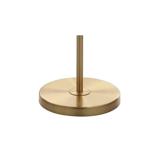 JONATHAN Y JYL9000A Elizabeth 60" Crystal/Metal LED Floor Lamp, Contemporary, Transitional, Elegant, Geometric, Office, Living Room, Family Room, Dining Room, Bedroom, Hallway, Foyer, Brass Gold/Clear