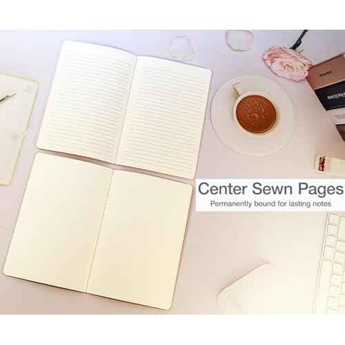 48 Pack A5 Kraft Notebook,Blank Pages - 60 Pages (30 Sheets),Sketch Book Bulk, 8.3¡±x 5.5¡± Small Kraft Notebook