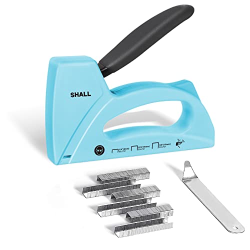 Blue Light Duty Staple Gun for Wood & Upholstery with 1600 Staples - Crafts & DIY