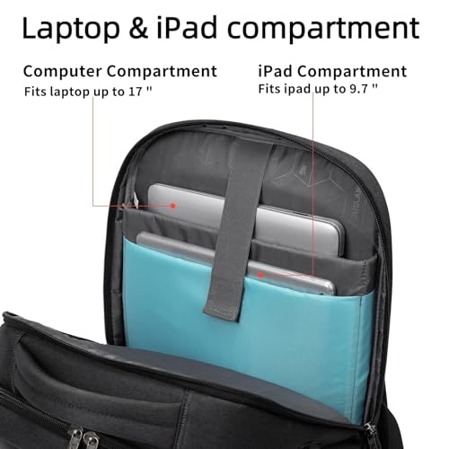 DUSLANG 17 inch Travel Laptop Backpack for Men/Women College Computer