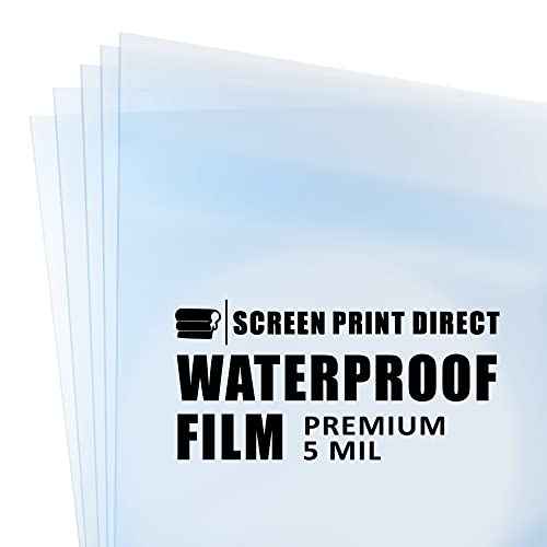 Screen Print Direct¢ç Waterproof Inkjet Transparency Sheets(13" x 19" - 25 Sheets) - Transparency Film for Silk Screen Printing, Inkjet Film Sheets for Screen Printers - Screen Printing Supplies