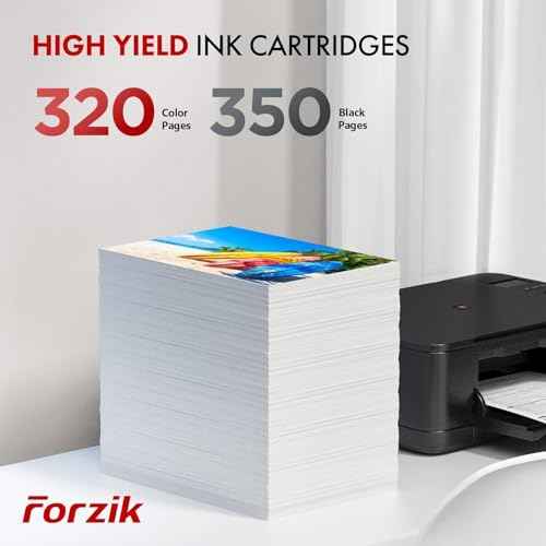 Forzik 245XL Ink Cartridge Compatible with Canon 245 XL 246XL for PIXMA MG2420 MG2520 MG2522 MG2525 MG2920 MG2922 MG2924 Printer (Black and Tri-Color 2 Pack)