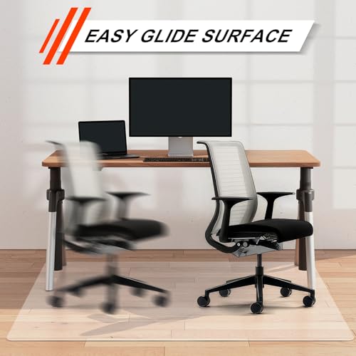 Vicwe Chair Mat for Hardwood Floor, 46¡± x 72¡± Large Office Chair Mats, Clear Floor Protector Mat, Easy Rolling Chair Mats for Office Home, Easy to Clean (Rectangle)