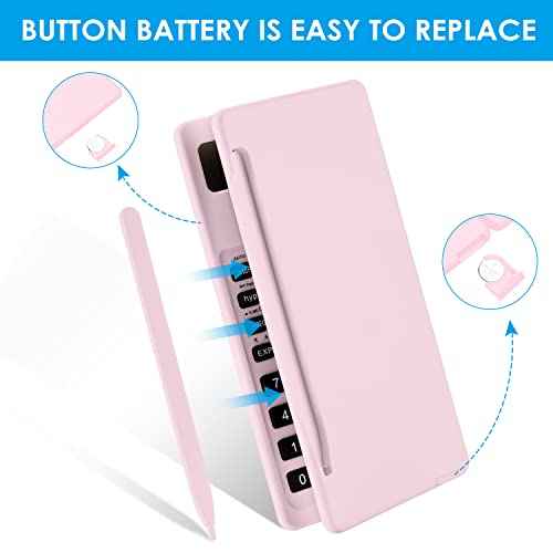 Scientific Calculators for Students, 10-Digit Large Screen, Math Calculator with Notepad, Classroom Must Haves for Middle High School Supplies & College £¨Pink