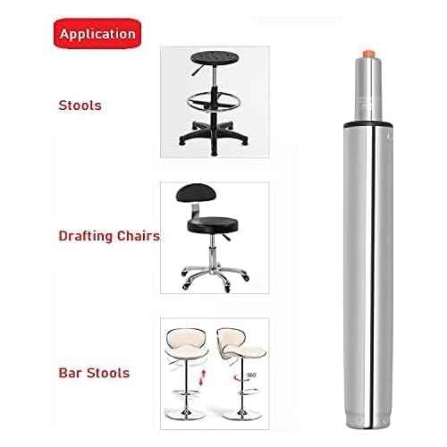 Drafting Stool Bar Stool Gas Lift Cylinder Replacement Part,Tall Heavy Duty Hydraulic Pneumatic Piston for Drafting Chair(Size:18¡±- 28¡± Long)