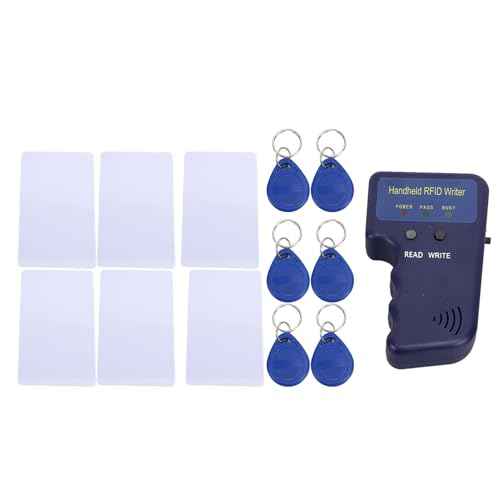 ciciglow FOB Copier, 125 KHz Portable Copier Writer, Portable Identification Card Duplicator + 6 IC + 6 Cards Recordable