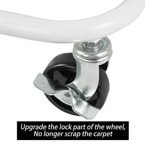 2 Tier Rolling Cart£¬Metal Utility Cart with Wheels and Cover for Office Home Kitchen Organization