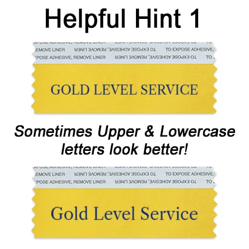 Custom 4" Wide Badge Ribbons - Personalize Text & Colors | Made in USA