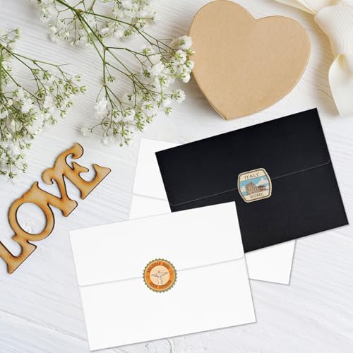 YINUOYOUJIA White A7 Envelopes 50 Pack Self Seal Invitations 5x7